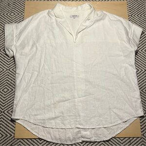 Madewell White Linen Shirt